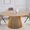 riess-ambiente Runder Esstisch VALHALLA WOOD 120cm natur Eiche Säulenfuß Esszimmertisch Küchentisch Tisch