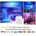 LED Sternenhimmel Projektor Sternenlicht Galaxy Fernbedienung Timer Nachtlicht