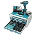 Makita Akku Schlagbohrschrauber DHP482RFX9 18V 3AH 62 Nm m. Zubehör im Alukoffer 16094