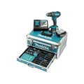 Makita Akku-Schlagbohrschrauber 18V 3,0 Ah 2 Akkus + Ladegerät im Alukoffer +