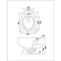 Stand-WC Tiefspüler ohne Spülrand manhattan glänzend ohne WC-Sitz