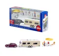 SIEPER Modellauto siku Porsche Macan mit Wohnwagen 1:55