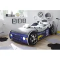 Autobett Energy MDF Kinderbett Bett blau lackiert inkl. Beleuchtung - Blau