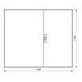 Hager Zählerschrank,universZ 1100x1300x205,IP44 ZB35S