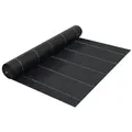 vidaXL Unkrautfolie Schwarz 1x50 m PP