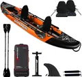 SKINHAWK EXCLUSIV ZWEIER KAJAK 380CM X 96CM ORANGE – Set ohne Paddel