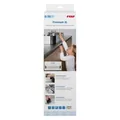 reer GmbH reer Premium XL Herdschutz, hitzebeständig, Absicherung von heißen Herdplatten und Kochstellen, ausziehbare Länge: 57-91 cm, Länge Seitenteile: 26 cm, Höhe:12 cm 20078