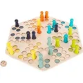Small foot 1800 - Ludo für 6 Spieler, Würfelspiel, Holz, 48 cm