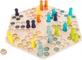 Legler Spiel small foot 1800 - Ludo für 6 Spieler, Würfelspiel, Holz, 48 cm