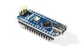 Nano V3.0 Modul, Arduino kompatibles Entwicklungsboard mit Microchip/Atmel Mikrocontroller, 5V, 16MHz, CH340G USB-Controller, aufgebaut mit angelöteten Stiftleisten