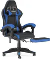 Gywowken Gaming-Stuhl mit Fußstütze - Gamer Stühle Ergonomisch mit Lendenkissen, Gaming Chair Höhenverstellbar - 90-155° Rückenlehne - bis 130 kg