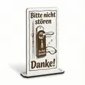 Aufsteller Schild „Bitte nicht stören“ – Tischaufsteller 10x20 cm inkl. Standfuß