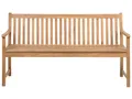 Beliani Gartenbank Akazienholz Hellbraun 160 cm Vivara