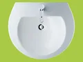 Duravit Darling New Waschtisch 262155, mit Überlauf, 1 Hahnloch, 550mm,