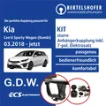 Für KIA Cee'd Sporty Wagon (Kombi) Typ CD 18- AHK starr +7pol sp. E-Satz NEU TOP