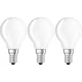 OSRAM HOMELIGHTING 4058075819399 LED EEK E (A - G) E14 Tropfenform 4.2 W = 40 W Warmweiß (Ø x L) 45 mm x 84 mm Filament 3 St.