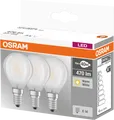 OSR 405807581939 - LED-Lampe BASE E14, 4 W, 470 lm, 2700 K, Filament, 3er-Pack