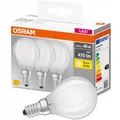 OSRAM 3er-Pack LED-Lampe E14 P45 4W = 40W 470lm 2700K Warmweiß