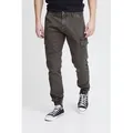 Indicode Cargohose IDBromfield Lange Hose mit elastischen Beinbündchen grau XXL
