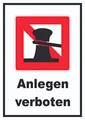 HB-Druck Anlegen verboten Schild A4 (210x297mm)