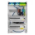 Doktorvolt Sicherungskasten Aufputz 3-reihig 36 Module – Verteilerkasten verdrahtet mit 14x MCB 2x RCCB VDE geprüft IP40 Hager Verteilerschrank 515x305x96,5 mm für Haus Werkstatt und Gewerbe