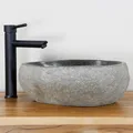 Naturstein Waschbecken Selina oval 40 cm