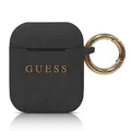 Guess Silikon Glitzer Schwarz AirPods 1 Hülle