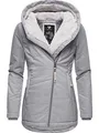 Ragwear Damen warme wasserdichte Winterjacke mit Ziernähten und kuscheliger Kapuze Gordon Intl Ash Grey22 Gr. XS