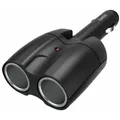 HAMA 2-fach-Verteiler für Zigarettenanzünderbuchse 180ø Gelenkstecker 12V schwarz
