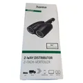 Hama Zigarettenanzünder Verteiler, Doppelstecker (12V Zigarettenanzünder Buchse,