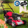 BRAST Benzin Rasenmäher mit Antrieb 3,5kW (4,76PS) 46cm Schnittbreite 4 Takt OHV Motor 30-80mm Schnitthöhe 60L Fangkorb Stahlgehäuse