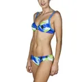 Arena Damen Badeanzug Schwimmanzug Palm Wire, Grün/Blau, DE36 UK/USA32