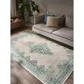 benuta Teppich Laury, rechteckig, Höhe: 5 mm, Teppich Wohnzimmer, Schlafzimmer, Esszimmer, Flur, Kunstfaser, Cozy grün 200 cm x 300 cm x 5 mm