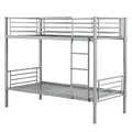 BB Sport Hochbett Metall Etagenbett Stockbett Liegefläche jeweils 90 x 200 cm - teilbar in Zwei Einzelbetten