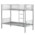 Hochbett Bett Metall Etagenbett Stockbett teilbar in 2 Einzelbetten