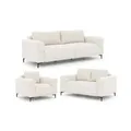 S-STYLE Polstergarnitur 3+2+1  Cardea ¦ creme ¦ Maße (cm): B: 217 H: 80