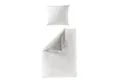 BIERBAUM Bettwäsche Bierbaum einfarbige Wende Bettwäsche 3297-12 weiß silber 135x200, Renforce, 2 teilig