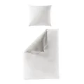 Bierbaum Wende Bettwäsche 3297-12 weiß silber Baumwolle 135x200
