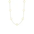 Heideman Halskette Elara Damen - aus hochwertigem Edelstahl - gold silber rosegold farbend - Kette mit Kleeblatt Ornamenten für Frauen - 80cm lang mit Verlängerungskettchen