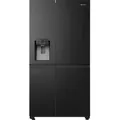 Hisense RS818N4TFE Side-by-Side Kühl/Gefrierkombi, NoFrost, Wifi, Eiswürfelspender, schwarz - Schwarz