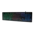 LogiLink ID0138 Beleuchtete Tastatur LED RGB USB 1.1 QWERTZ-Layout Plug & Play
