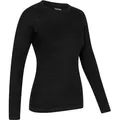Womens Merino Blend Thermo Langarm Unterhemd S schwarz