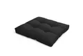 Beautissu Sitzkissen Lounge Kissen Outdoor Sitzkissen Flair LK, 50x50x10cm, Graphitgrau, 50x50x10 cm – Wetterfest Schmutzabweisend Polster für Gartenmöbel