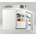 Miniküche Pantry Weiß B: ca. 100cm Weiß