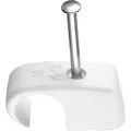 REV-Ritter Nagelschellen Expressschelle, aus Kunststoff, weiß, für 10 - 14 mm Kabeldurchmesser, mit 30 mm Nagel, 100 Stück