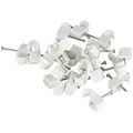 REV Kabelschellen, 100 St. Nagelschellen, Kabelhalter, 10-14mm, Nagellänge 25mm, weiss