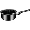 Kasserolle GSW "Profi-Black-Star", schwarz, H:8,0cm Ø:16cm, Töpfe, Induktion