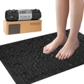 ILivin Fußmassage Matte für Fußreflexzonenmassage, mit Noppe - 70x42cm schwarz