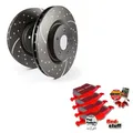 EBC B07 Bremsen Kit Vorne Beläge Scheiben für VW Golf 6 Cabriolet (517)