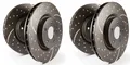 EBC Bremsscheiben Turbo Groove Vorne+Hinten für A3 A4 Leon Superb Golf Scirocco